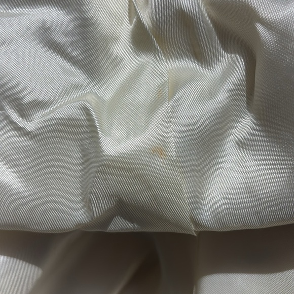 Made in Italy of Benetton Beige Wool Pea Coat Size 6 - Picture 11 of 11